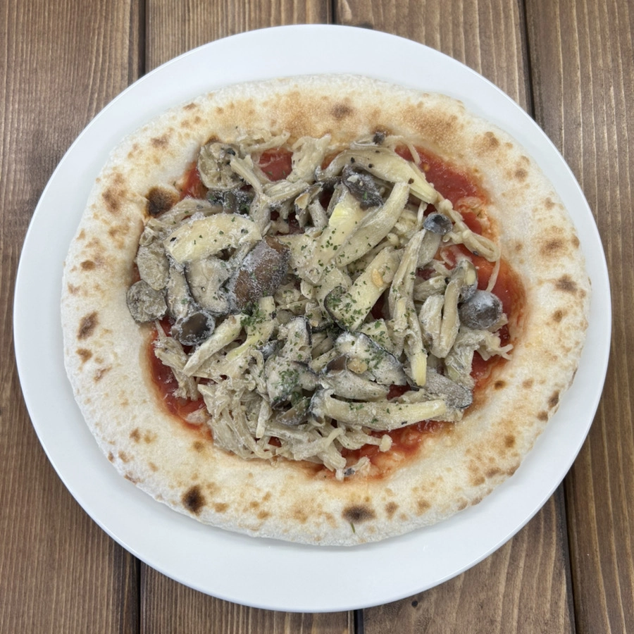 ヴィーガンマリナーラのピザ